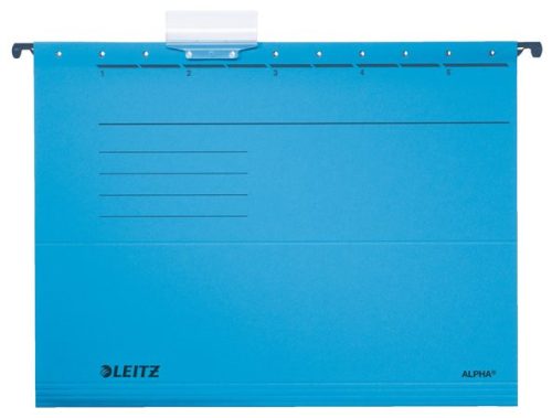 Függőmappa, karton, A4, LEITZ Alpha Standard, kék (E19850035)
