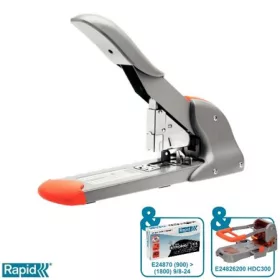   Tűzőgép, nagyteljesítményű, 9/8-20, 210 lap, RAPID HD210, ezüst/narancssárga (E23633700)