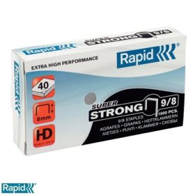   Tűzőkapocs, 9/8, horganyzott, RAPID Superstrong (E24871000)