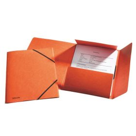   Gumis mappa, 15 mm, prespán, A4, ESSELTE Rainbow, narancssárga (E265941)