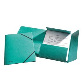   Gumis mappa, 15 mm, prespán, A4, ESSELTE Rainbow, zöld (E265961)