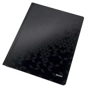   Gyorsfűző, laminált karton, A4, LEITZ Wow, fekete (E30010095)