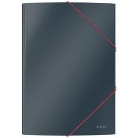   Gumis mappa, 15 mm, karton, A4, LEITZ Cosy, bársonyszürke (E30020089)