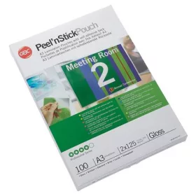   Meleglamináló fólia, 125 mikron, A3, fényes, öntapadó, GBC (E3747236)