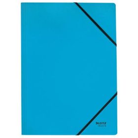 Gumis mappa, karton, A4, LEITZ Recycle, kék (E39080035)