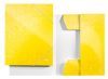 Gumis mappa, 15 mm, karton, A4, LEITZ Wow, sárga (E39820016)