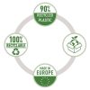 Genotherm, felül és belső oldalon nyitott, A4, PP, 140 mikron, narancsos felület, LEITZ Recycle (E40013003)