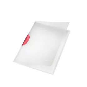   Gyorsfűző, klipes, PP, A4, LEITZ ColorClip Magic, piros (E41740025)