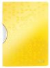 Gyorsfűző, klipes, PP, A4, LEITZ Wow ColorClip, sárga (E41850016)