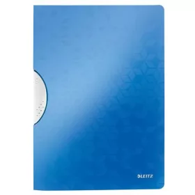   Gyorsfűző, klipes, PP, A4, LEITZ Wow ColorClip kék (E41850036)
