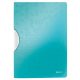 Gyorsfűző, klipes, PP, A4, LEITZ Wow ColorClip jégkék (E41850051)