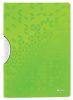 Gyorsfűző, klipes, PP, A4, LEITZ Wow ColorClip, zöld (E41850054)