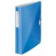 Gyűrűs könyv, 4 gyűrű, D alakú, 52 mm, A4, PP, LEITZ Active Wow kék (E42400036)