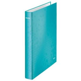   Gyűrűs könyv, 2 gyűrű, D alakú, 40 mm, A4 Maxi, karton, LEITZ Wow, jégkék (E42410051)