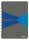 Spirálfüzet, A5, kockás, 90 lap, laminált karton borító, LEITZ Office, szürke-kék (E44580035)