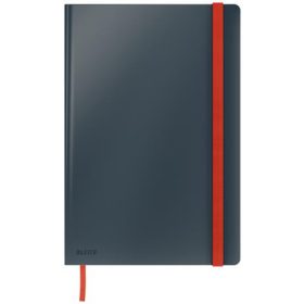   Beíró, B5, kockás, 80 lap, keményfedeles, LEITZ Cosy Soft Touch, bársonyszürke (E44820089)