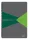 Spirálfüzet, A4, vonalas, 90 lap, PP borító, LEITZ Office, szürke-zöld (E44960055)