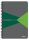 Spirálfüzet, A5, kockás, 90 lap, PP borító, LEITZ Office, szürke-zöld (E44980055)