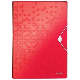   Harmonikamappa, A4, PP, 6 rekeszes, LEITZ Wow, piros (E45890026)