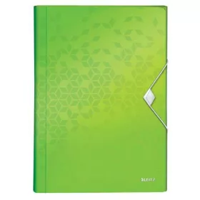   Harmonikamappa, A4, PP, 6 rekeszes, LEITZ Wow, zöld (E45890054)