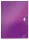 Harmonikamappa, A4, PP, 6 rekeszes, LEITZ Wow, lila (E45890062)