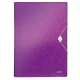 Harmonikamappa, A4, PP, 6 rekeszes, LEITZ Wow, lila (E45890062)