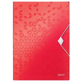 Gumis mappa, PP, A4, LEITZ Wow, piros (E45990026)