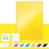 Beíró, A4, vonalas, 80 lap, keményfedeles, LEITZ Wow, sárga (E46251016)