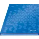 Beíró, A5, vonalas, 80 lap, keményfedeles, LEITZ Wow, kék (E46271036)