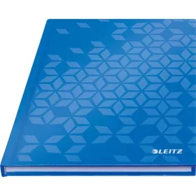   Beíró, A5, kockás, 80 lap, keményfedeles, LEITZ Wow, kék (E46281036)