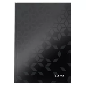   Beíró, A5, kockás, 80 lap, keményfedeles, LEITZ Wow, fekete (E46281095)
