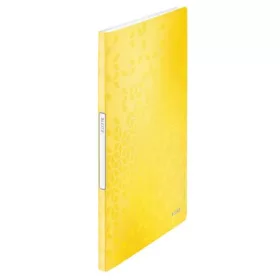 Bemutatómappa, 20 zsebes, A4, LEITZ Wow, sárga (E46310016)