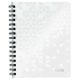 Spirálfüzet, A5, vonalas, 80 lap, LEITZ Wow, fehér (E46390001)