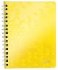 Spirálfüzet, A5, vonalas, 80 lap, LEITZ Wow, sárga (E46390016)