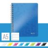 Spirálfüzet, A5, vonalas, 80 lap, LEITZ Wow, kék (E46390036)