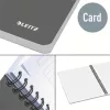 Spirálfüzet, A4, vonalas, 90 lap, laminált karton borító, LEITZ Office, szürke (E46480085)