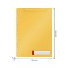 Genotherm, lefűzhető, A4 maxi, LEITZ Cosy Privacy, melegsárga (E46680019)