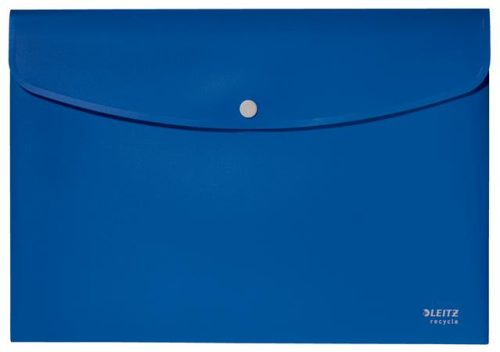 Irattartó tasak, A4, PP, patentos, LEITZ Recycle, kék (E46780035)