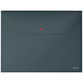   Irattartó tasak, 2 zsebes, A4, PP, pantentos, LEITZ Cosy, bársonyszürke (E47090089)