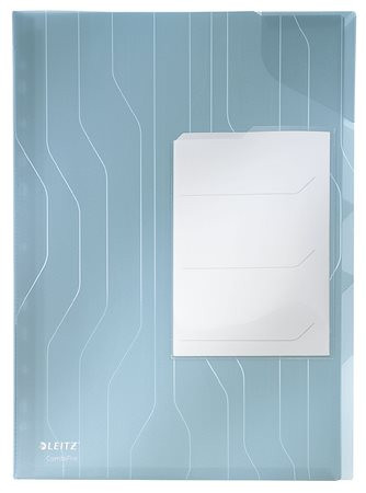 Rendszerező genotherm, lefűzhető, A4, 200 mikron, narancsos felület, LEITZ CombiFile, kék (E47290035)