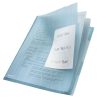 Rendszerező genotherm, lefűzhető, A4, 200 mikron, narancsos felület, LEITZ CombiFile, kék (E47290035)