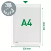 Genotherm, lefűzhető, A4, 170 mikron, narancsos felület, 20 mm, LEITZ Jumbo (E47563003)