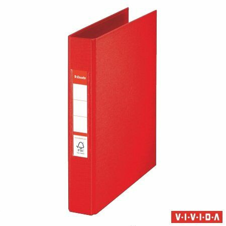 Gyűrűs könyv, 2 gyűrű, 42 mm, A5, PP, ESSELTE Standard, Vivida piros (E47683)
