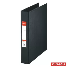   Gyűrűs könyv, 2 gyűrű, 42 mm, A5, PP, ESSELTE Standard, Vivida fekete (E47687)
