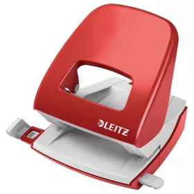   Lyukasztó, kétlyukú, 30 lap, LEITZ Nexxt, piros (E50080025)