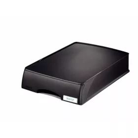   Irattároló, műanyag, 1 fiókos, LEITZ Plus, fekete (E52100095)