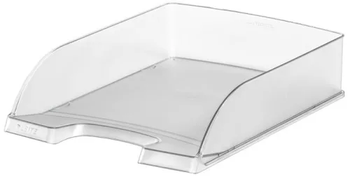 Irattálca, műanyag, LEITZ Plus, áttetsző fehér (E52272003)