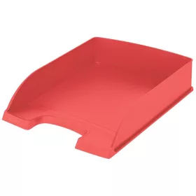 Irattálca, műanyag, A4, LEITZ Recycle, piros (E52275020)