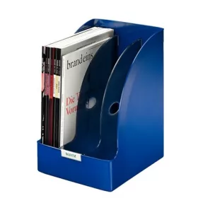   Iratpapucs, műanyag, 205 mm, elválasztókkal, LEITZ Plus Jumbo, kék (E52390035)