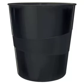 Papírkosár, 15 liter, LEITZ Wow, fekete (E52781095)
